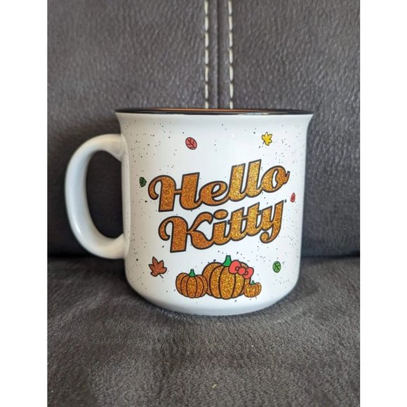 New! Hello Kitty Pumpkin Bling Coffee Mug! - Picture 2 of 2